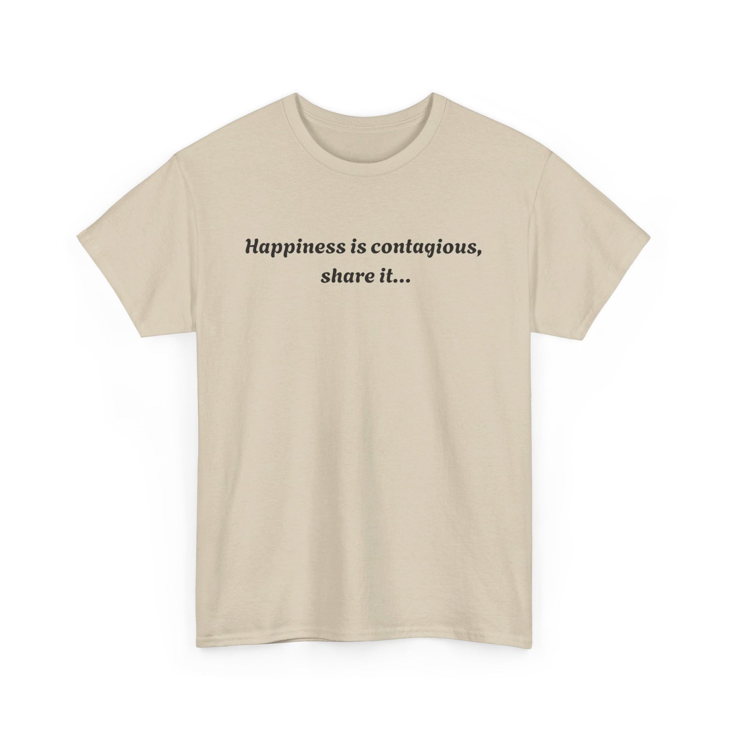 Happiness is contagious Unisex Heavy Cotton Tee