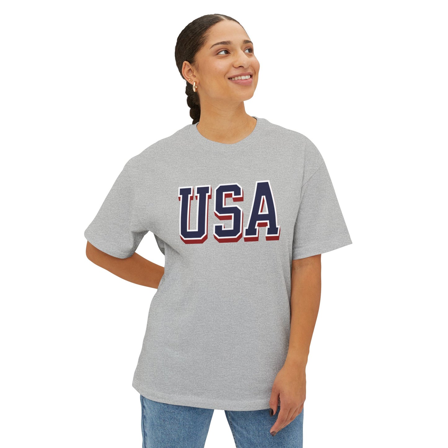 USA Vintage Varsity Premium Graphic Tee
