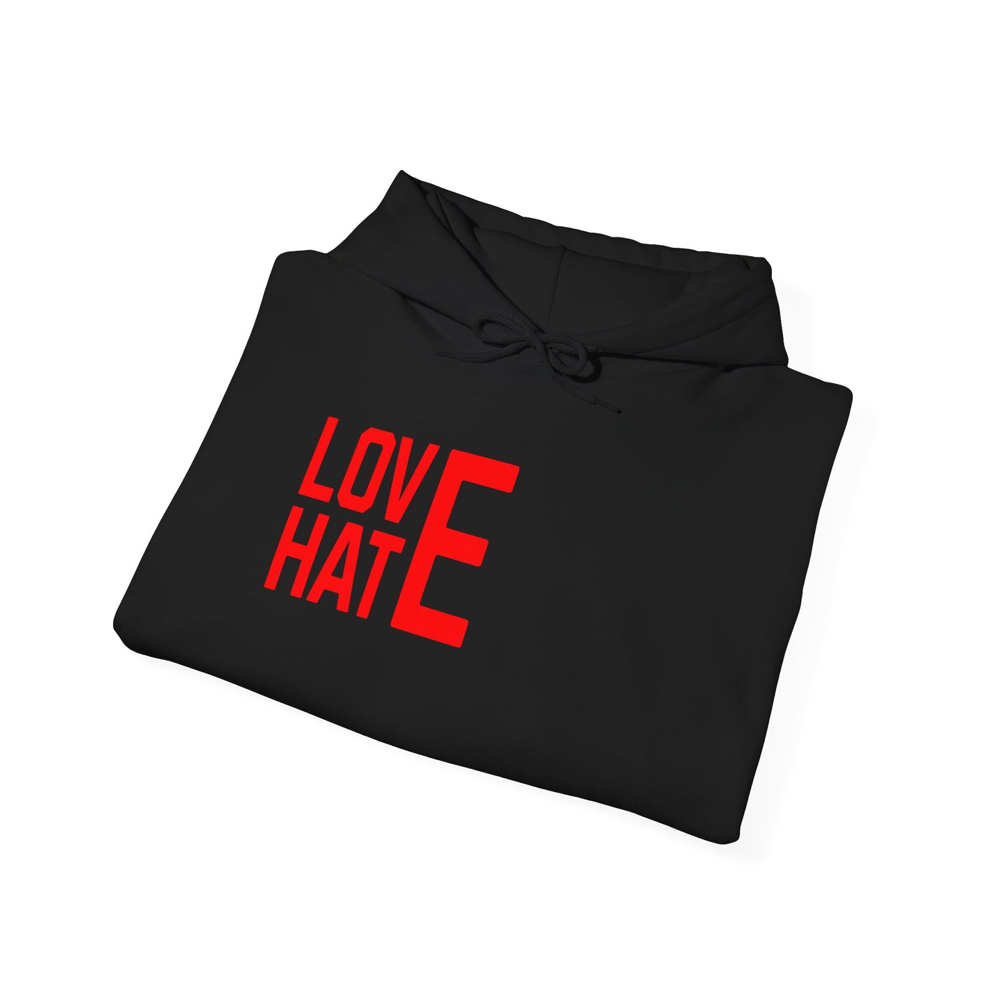 LOVE HATE Unisex Hoodie – Cozy Everyday Pullover by Dripp’N Gear, Perfect for Gifts & Holidays