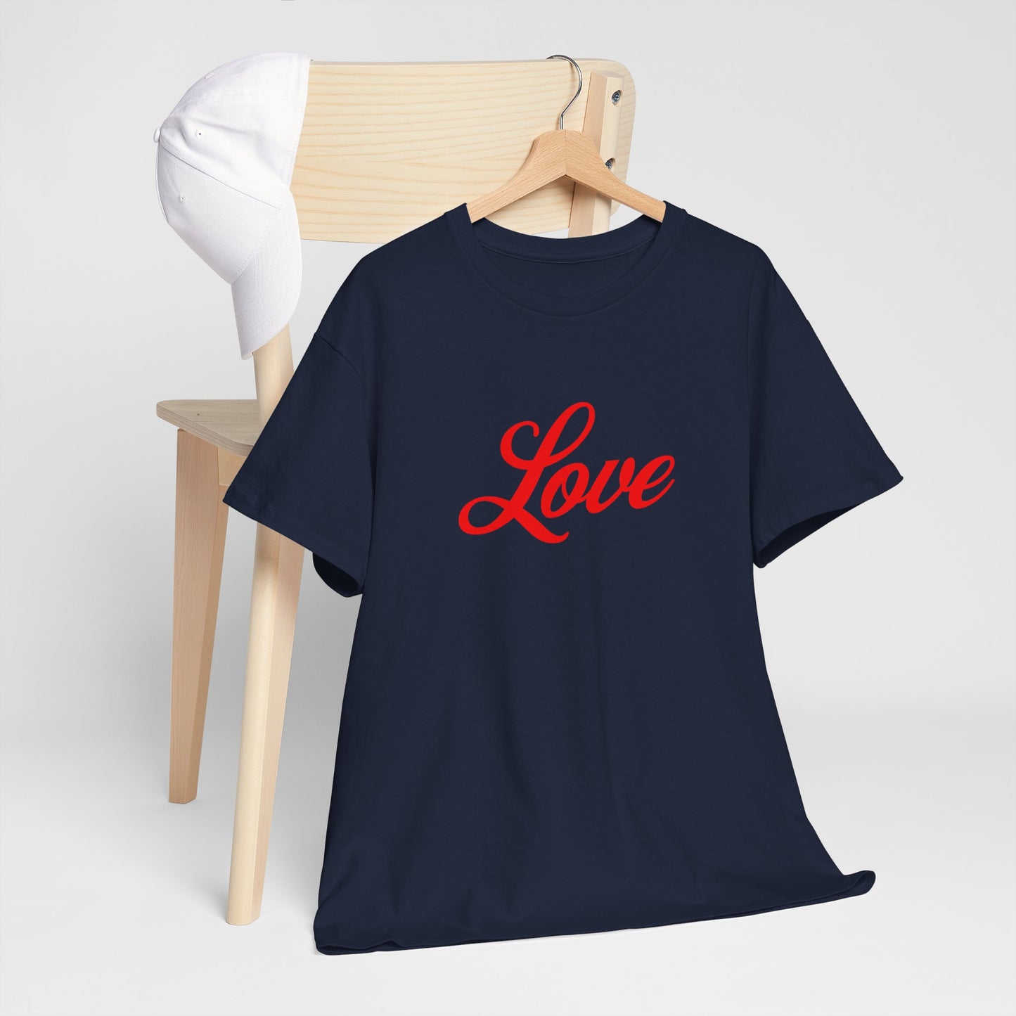 Minimal Love Graphic Tee — Simple Heart Design for Everyday Wear