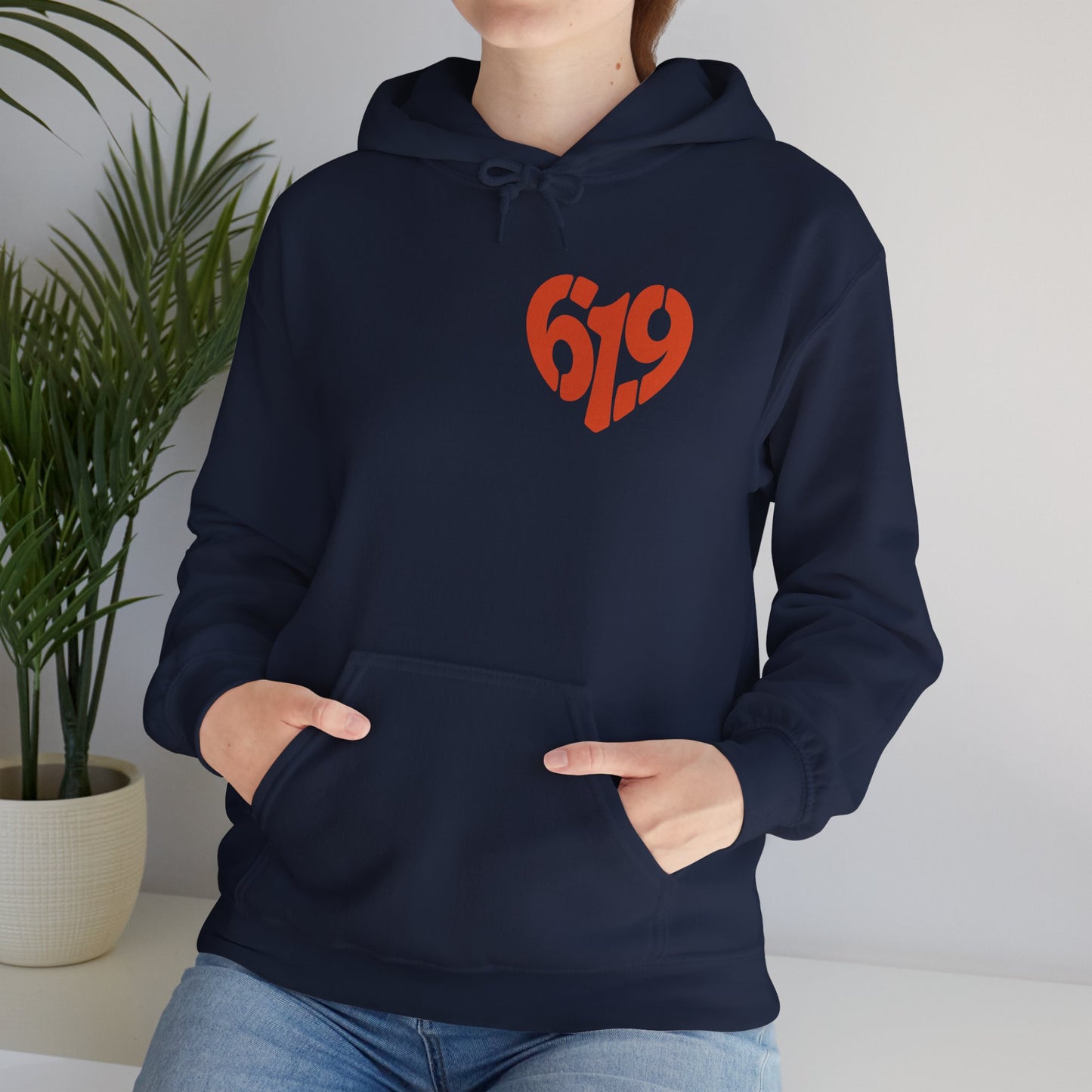 619 Heart San Diego Area Code Premium Hoodie