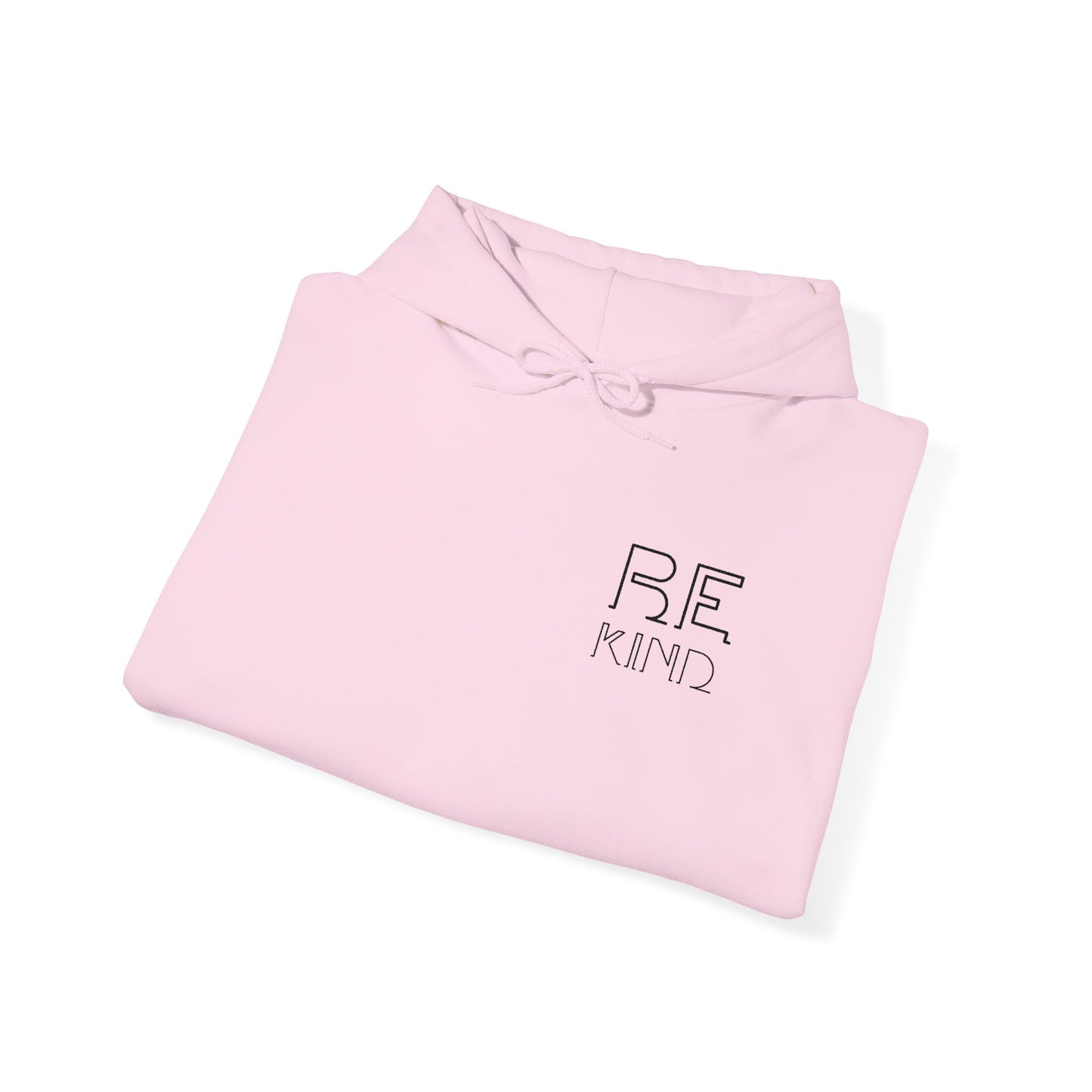 Be Kind: Minimalist Embroidered Chest Print Premium Hoodie