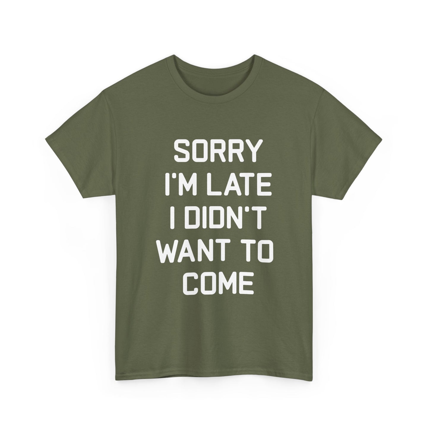 The Honest Introvert: Sorry I’m Late Sarcastic Graphic Tee