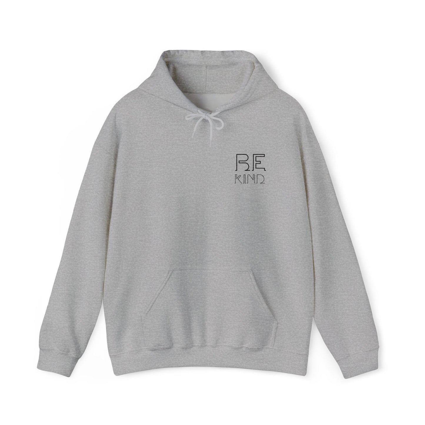 Be Kind: Minimalist Embroidered Chest Print Premium Hoodie