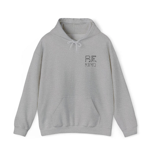Be Kind: Minimalist Embroidered Chest Print Premium Hoodie