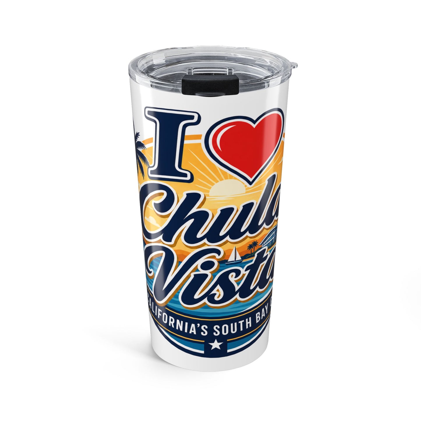 I  Chula Vista 20oz Travel Tumbler — California South Bay Stainless Steel Cup