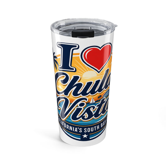 I  Chula Vista 20oz Travel Tumbler — California South Bay Stainless Steel Cup