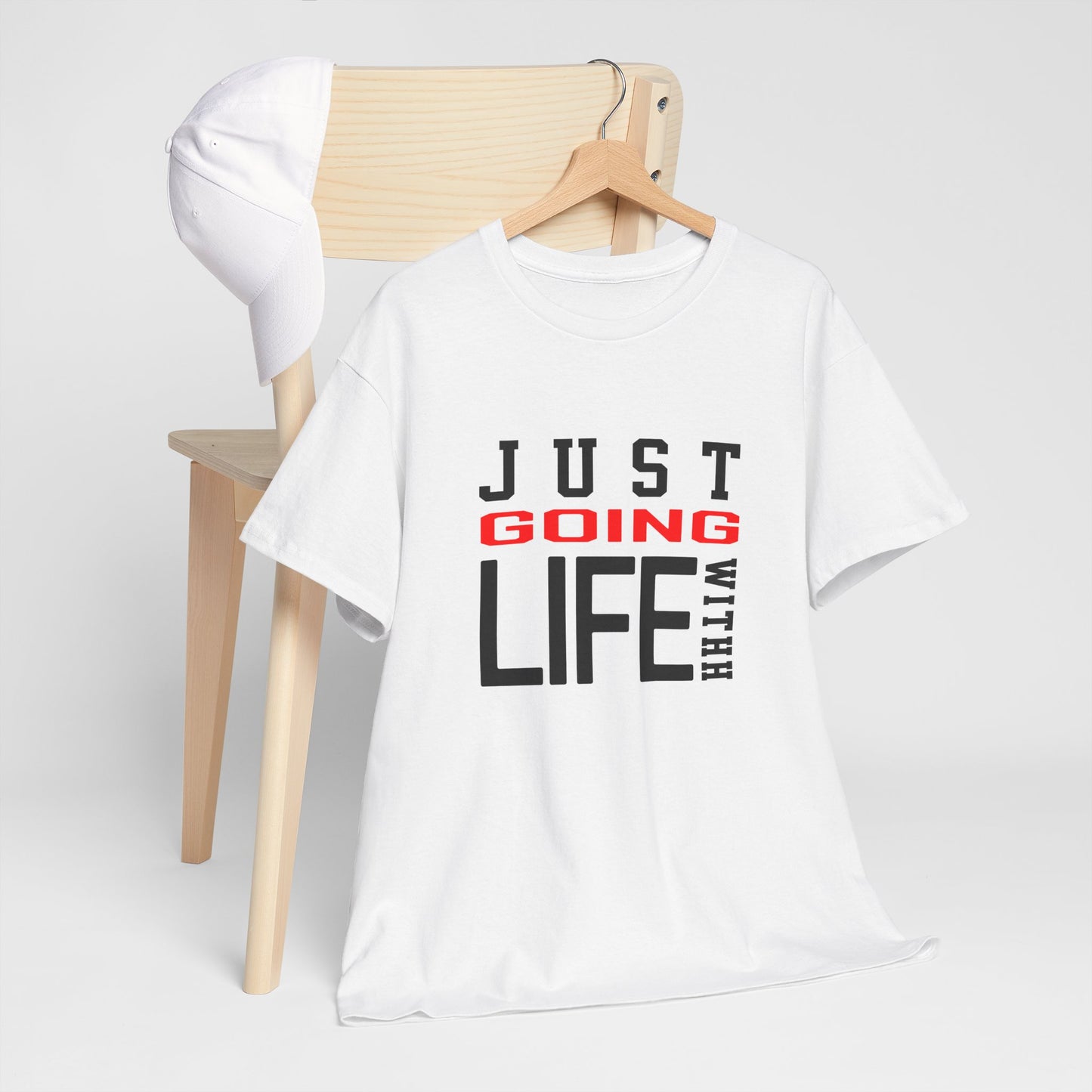 Just Going With Life Premium Aesthetic Minimalist Tee