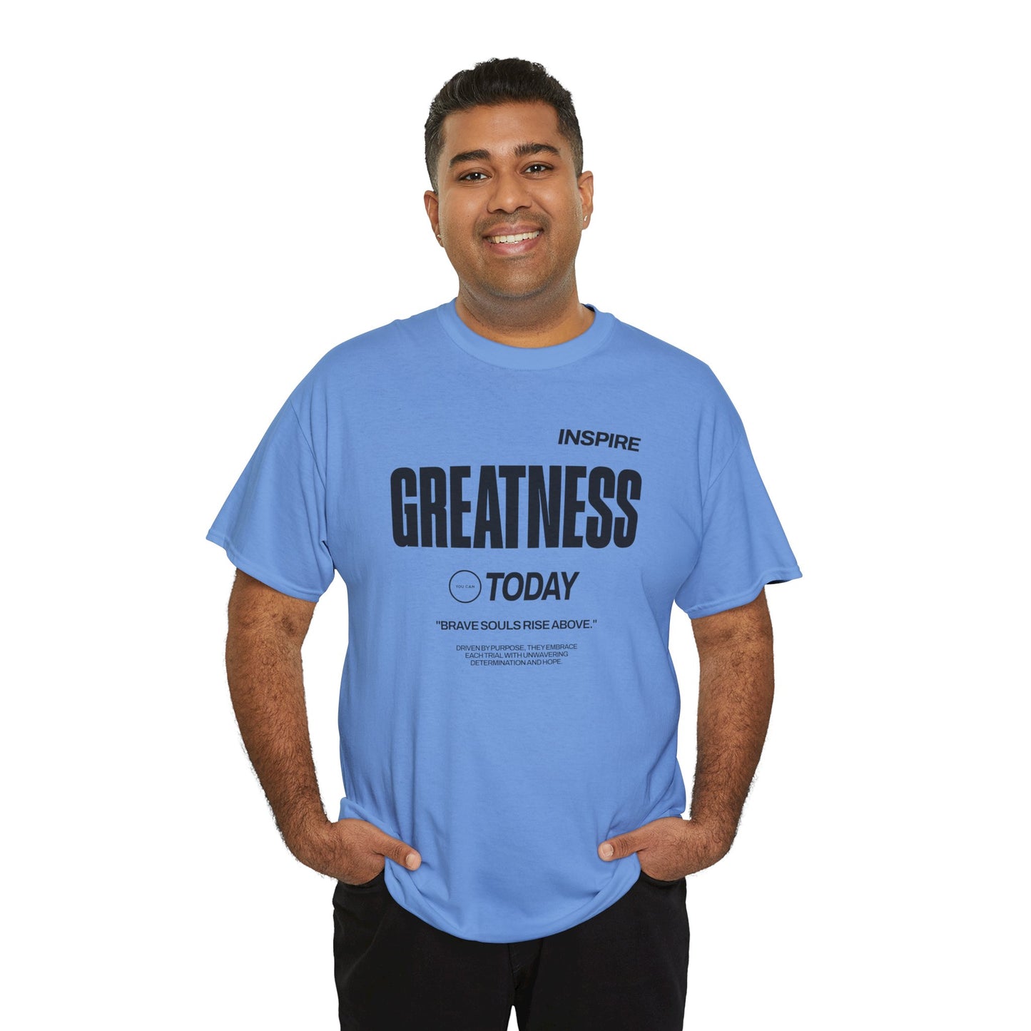 Inspire Greatness lighter color shirts Unisex Heavy Cotton Tee