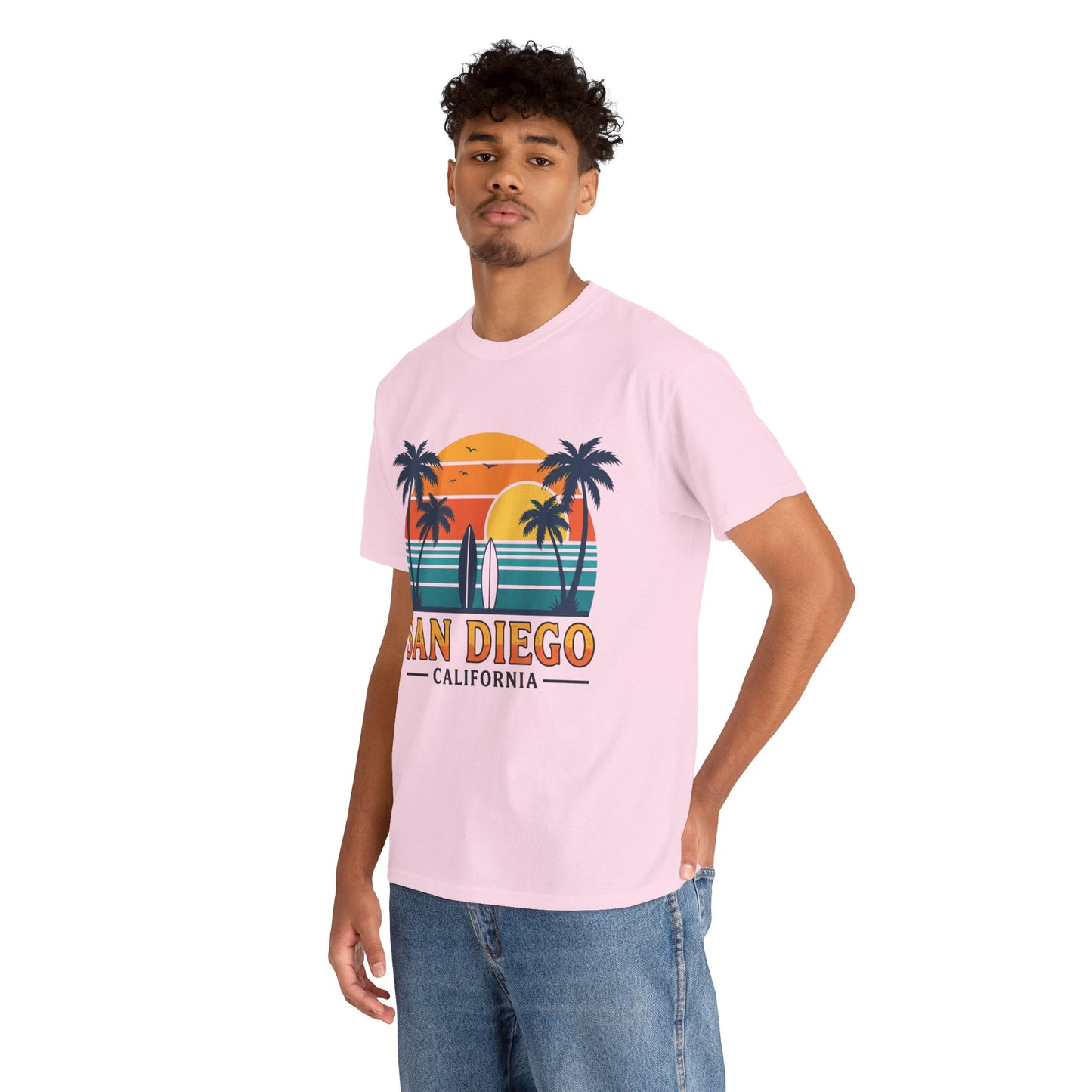 Coastal Classic: San Diego Sunset Surf Premium Graphic Tee
