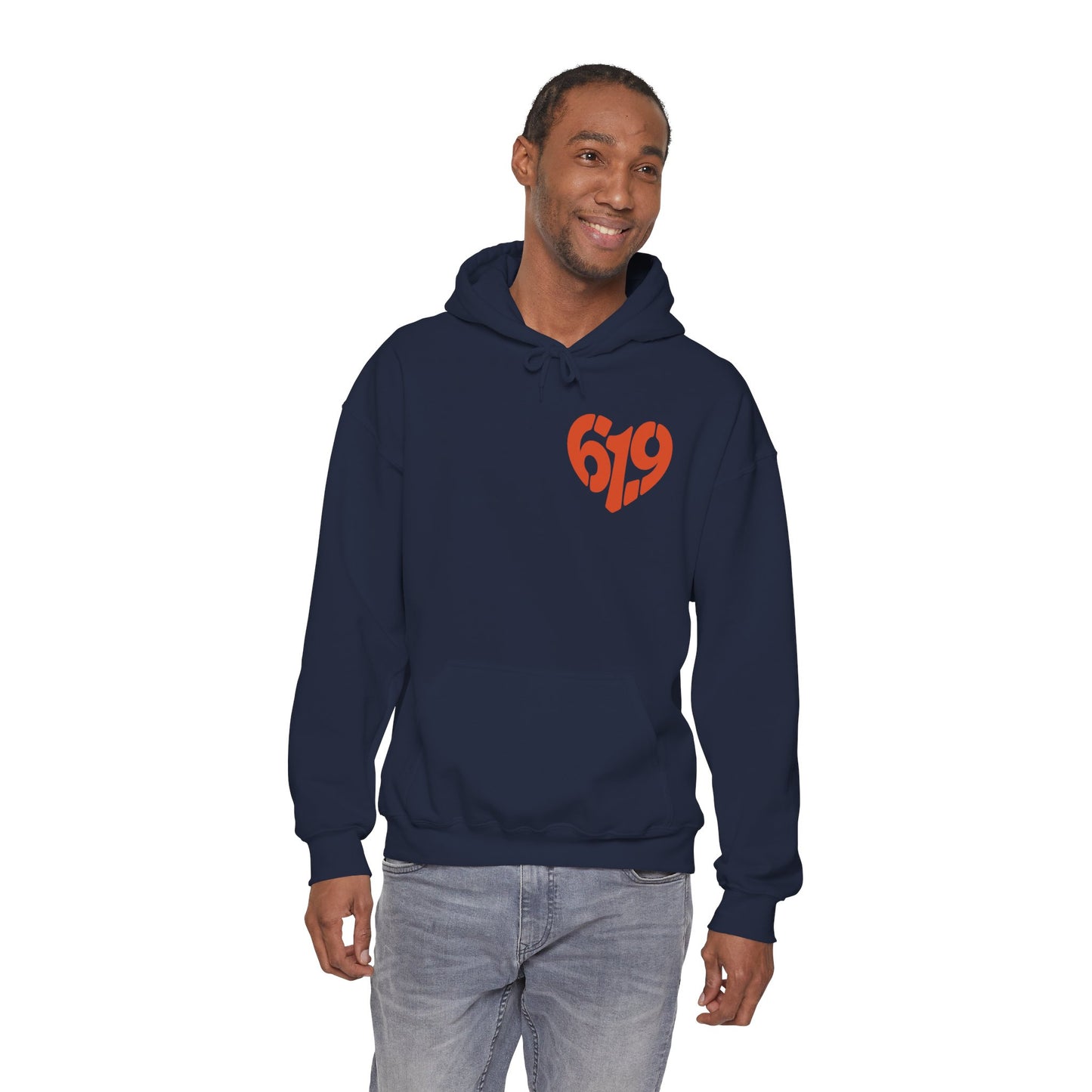 619 Heart San Diego Area Code Premium Hoodie