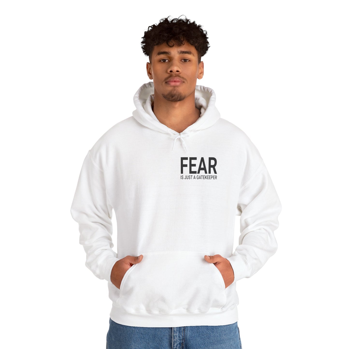 Fear Is Just a Gatekeeper Motivational Premium Hoodie