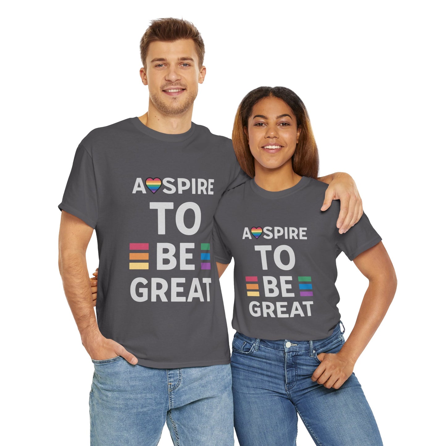 Aspire To Be Great T-Shirt - Inspirational Unisex Tee