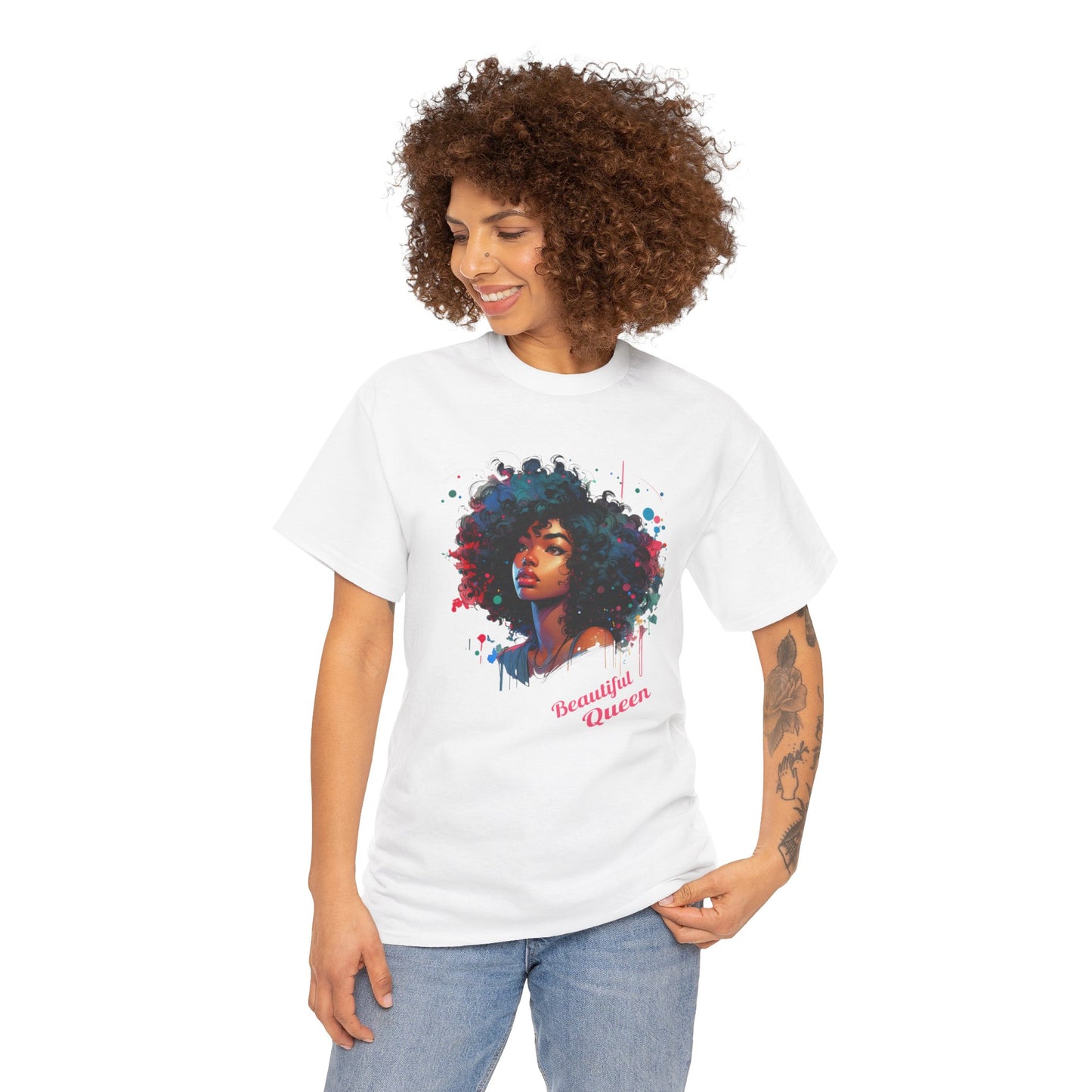 Beautiful Queen Cotton Tee express shipping available