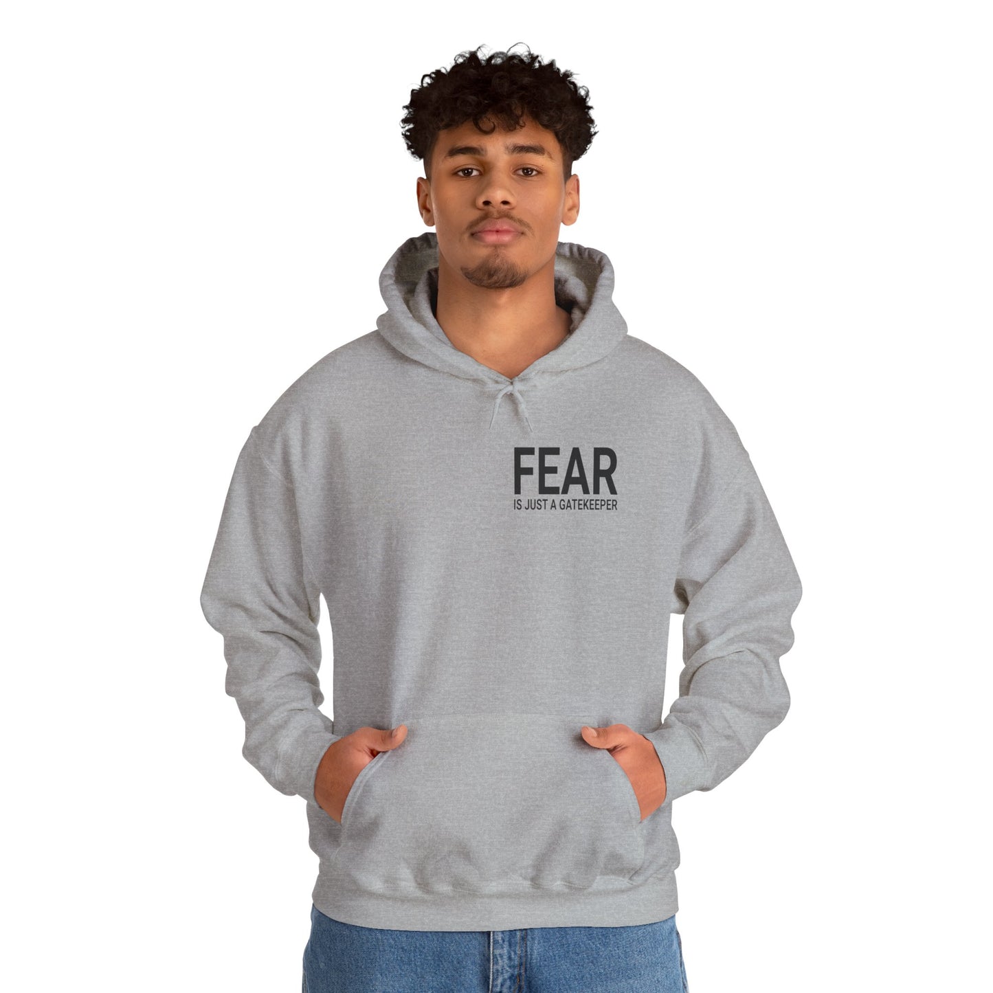 Fear Is Just a Gatekeeper Motivational Premium Hoodie