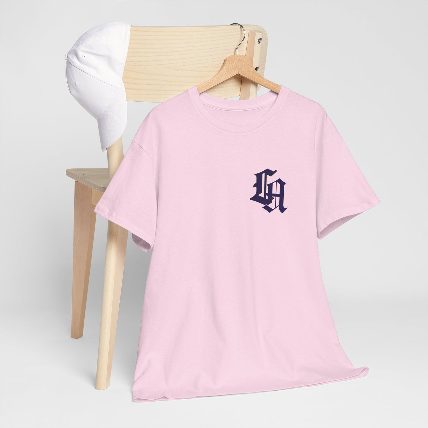 Gothic LA Minimalist Chest Tee: Premium Urban Streetwear