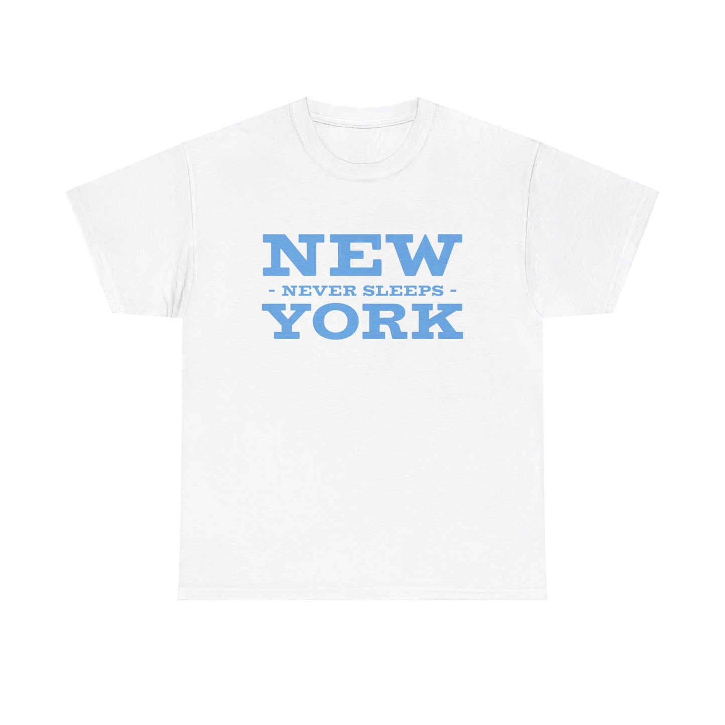 New York Never Sleeps T-Shirt - Unisex Heavy Cotton Tee