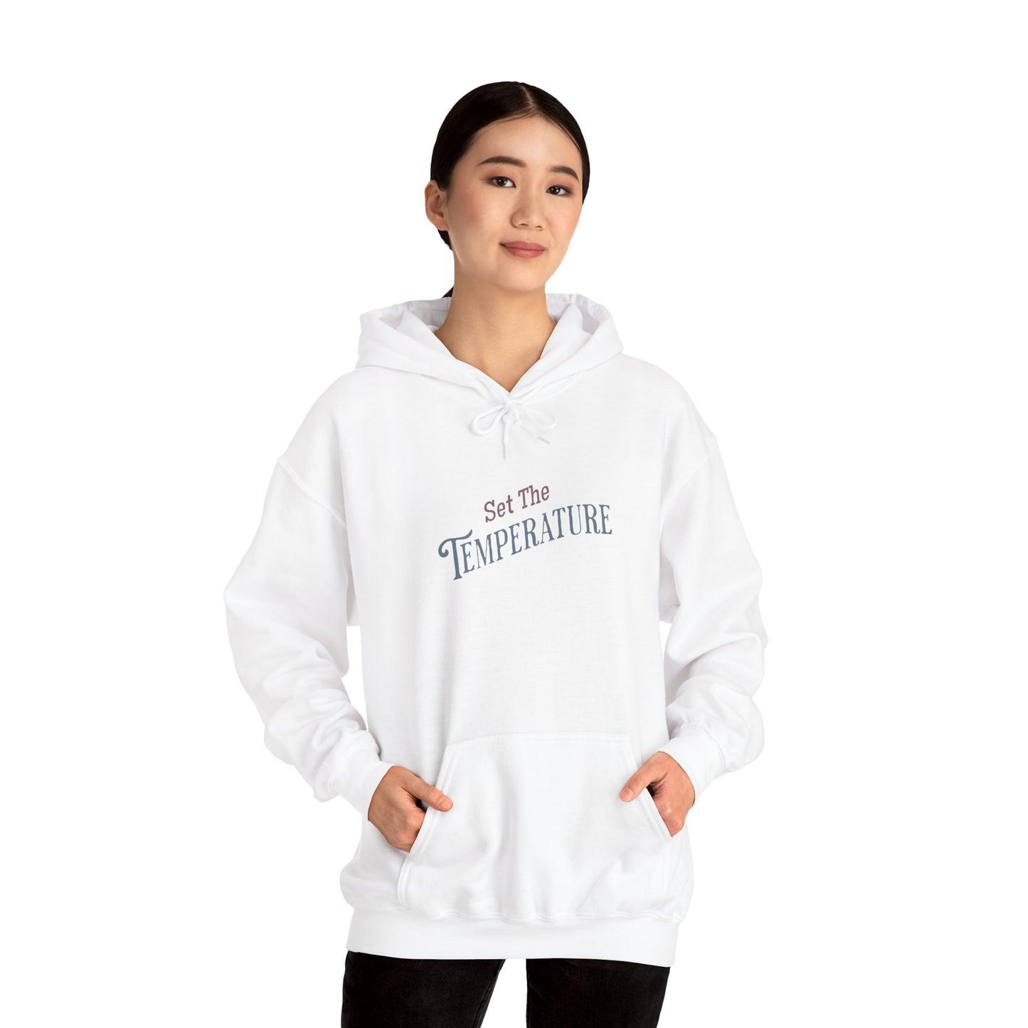 Cozy Set The Temperature Hoodie – Unisex Warm Sweatshirt, Winter Fashion Gift, Casual Everyday Wear
