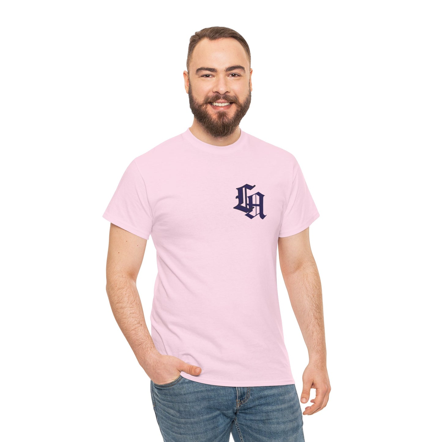 Gothic LA Minimalist Chest Tee: Premium Urban Streetwear