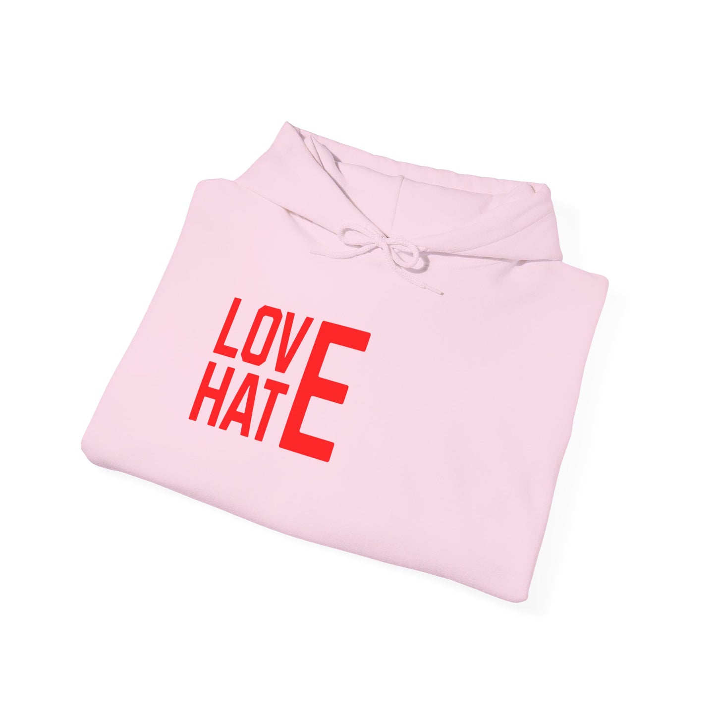 LOVE HATE Unisex Hoodie – Cozy Everyday Pullover by Dripp’N Gear, Perfect for Gifts & Holidays