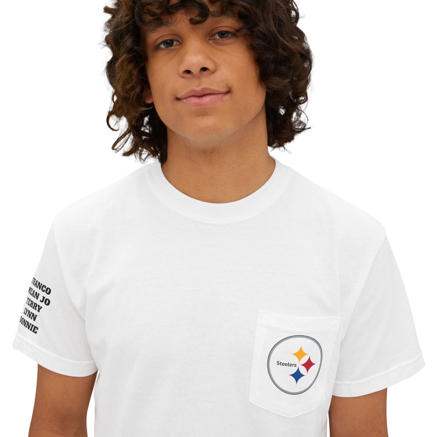 Steelers Unisex Garment-Dyed Pocket T-Shirt