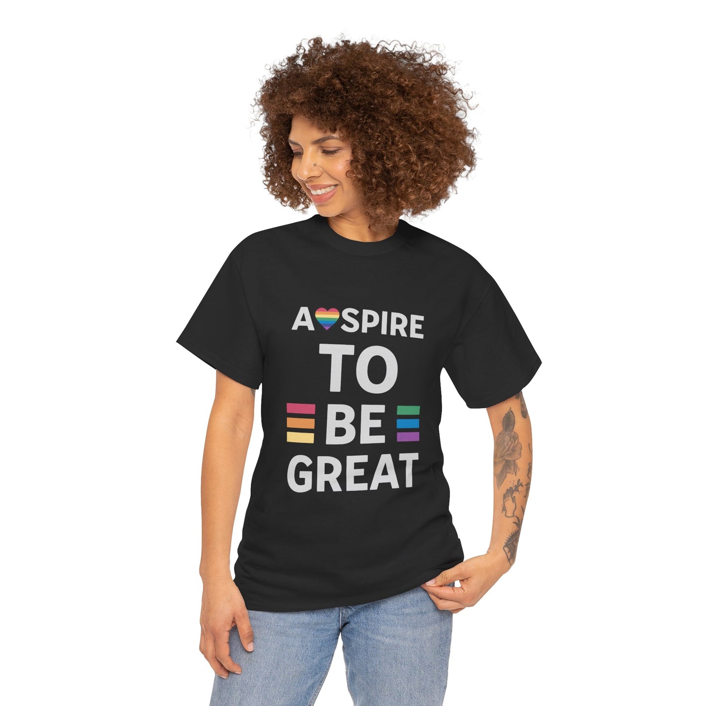 Aspire To Be Great T-Shirt - Inspirational Unisex Tee