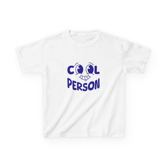 Positive Energy: Kids "Cool Person" Premium Smiley Graphic Tee