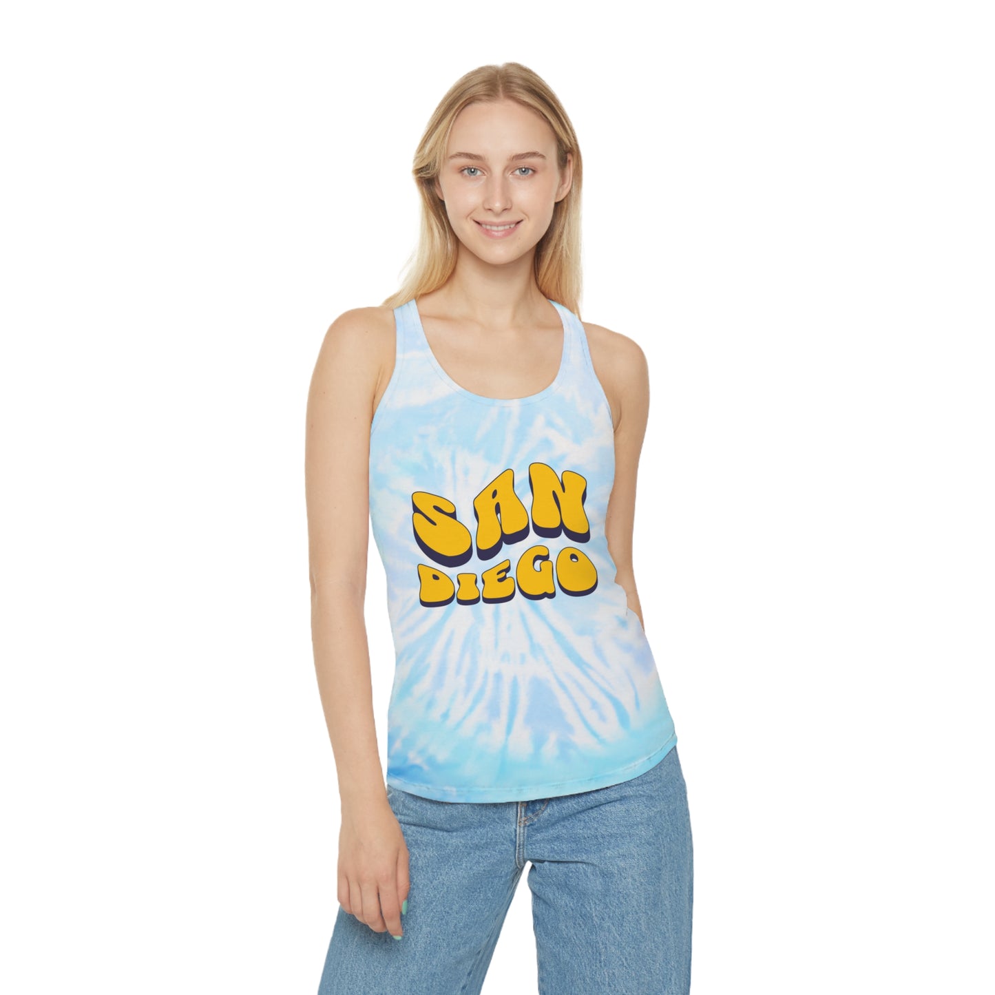 San Diego Tie Dye Racerback Tank Top