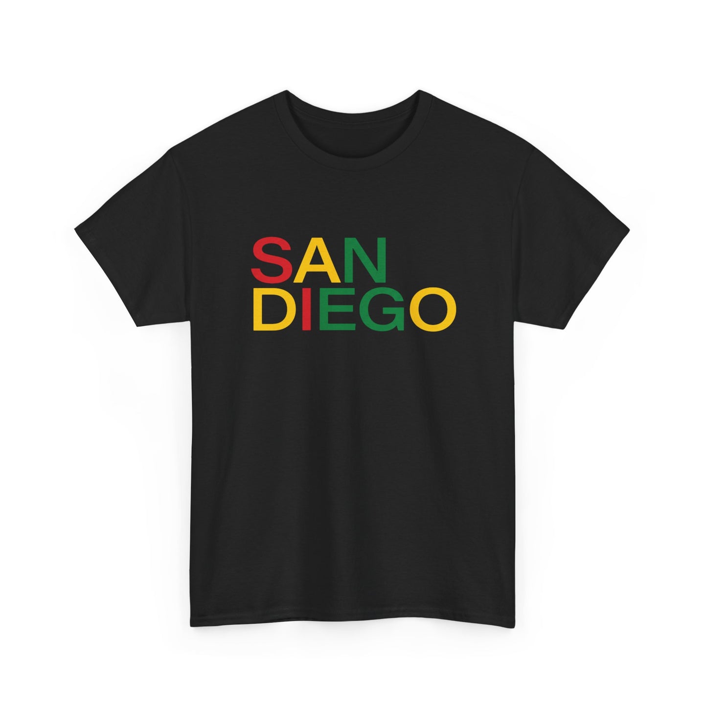 Coastal Soul: San Diego Rasta Colors Retro City Tee