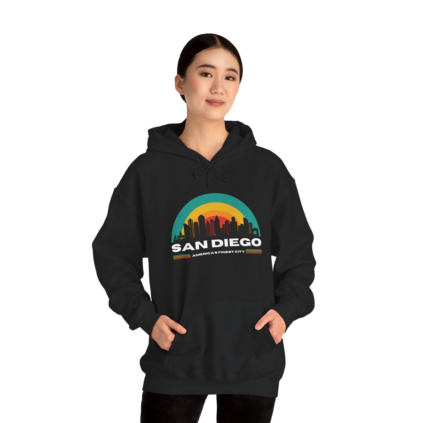 San Diego Retro Cityscape Hoodie – Dripp’N Gear
