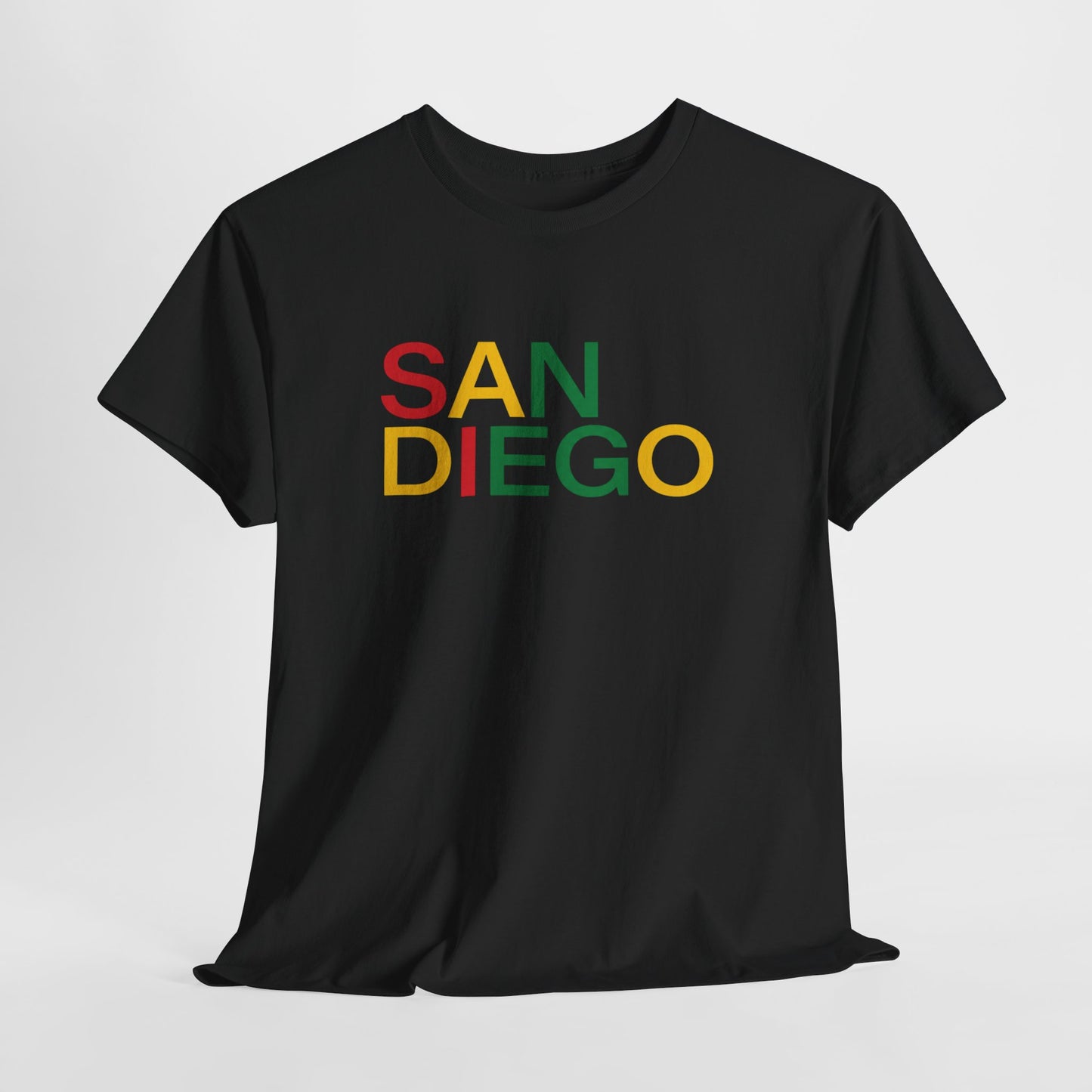 Coastal Soul: San Diego Rasta Colors Retro City Tee