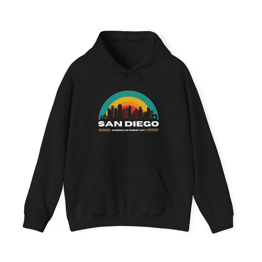 San Diego Retro Cityscape Hoodie – Dripp’N Gear