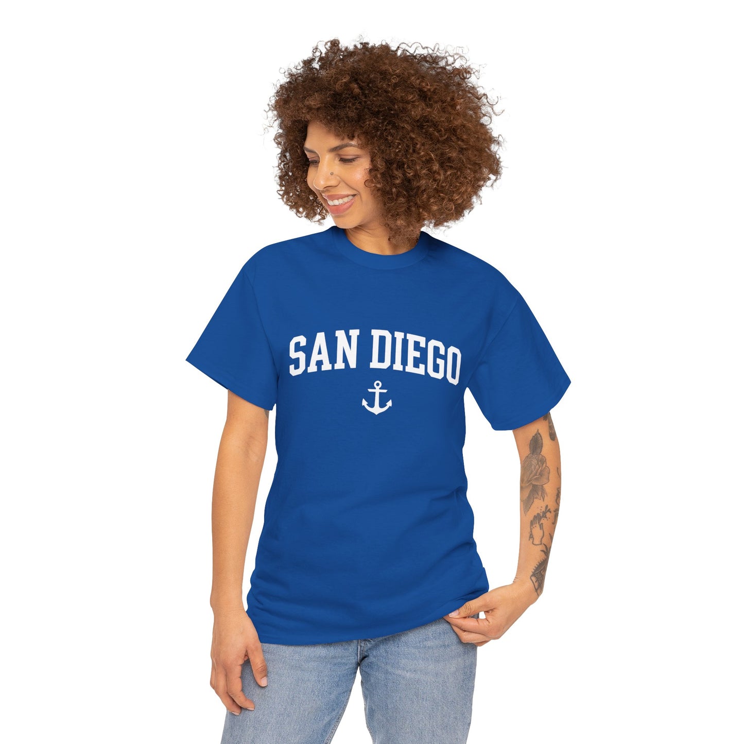 Maritime Heritage: San Diego Anchor Premium Boxy Tee