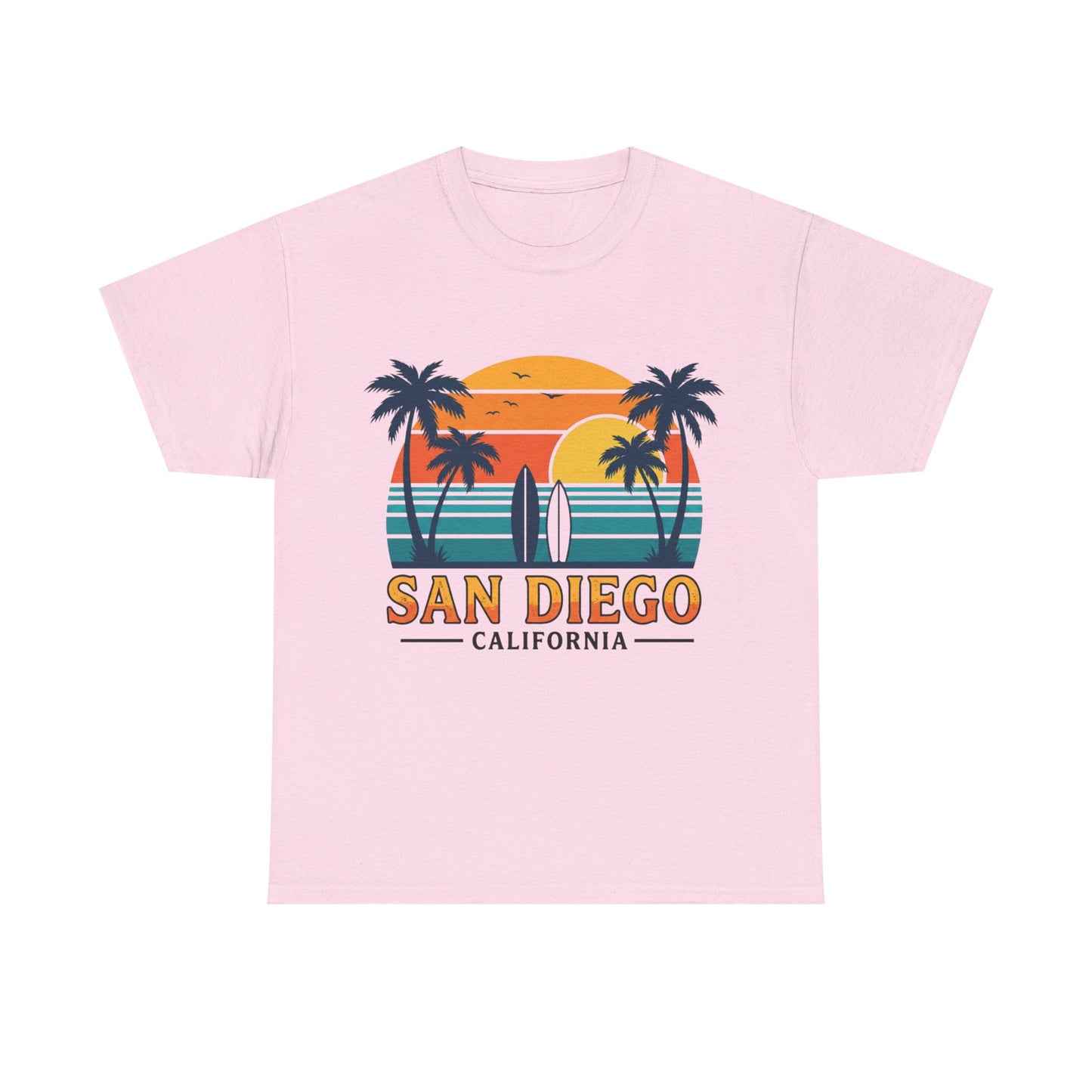Coastal Classic: San Diego Sunset Surf Premium Graphic Tee