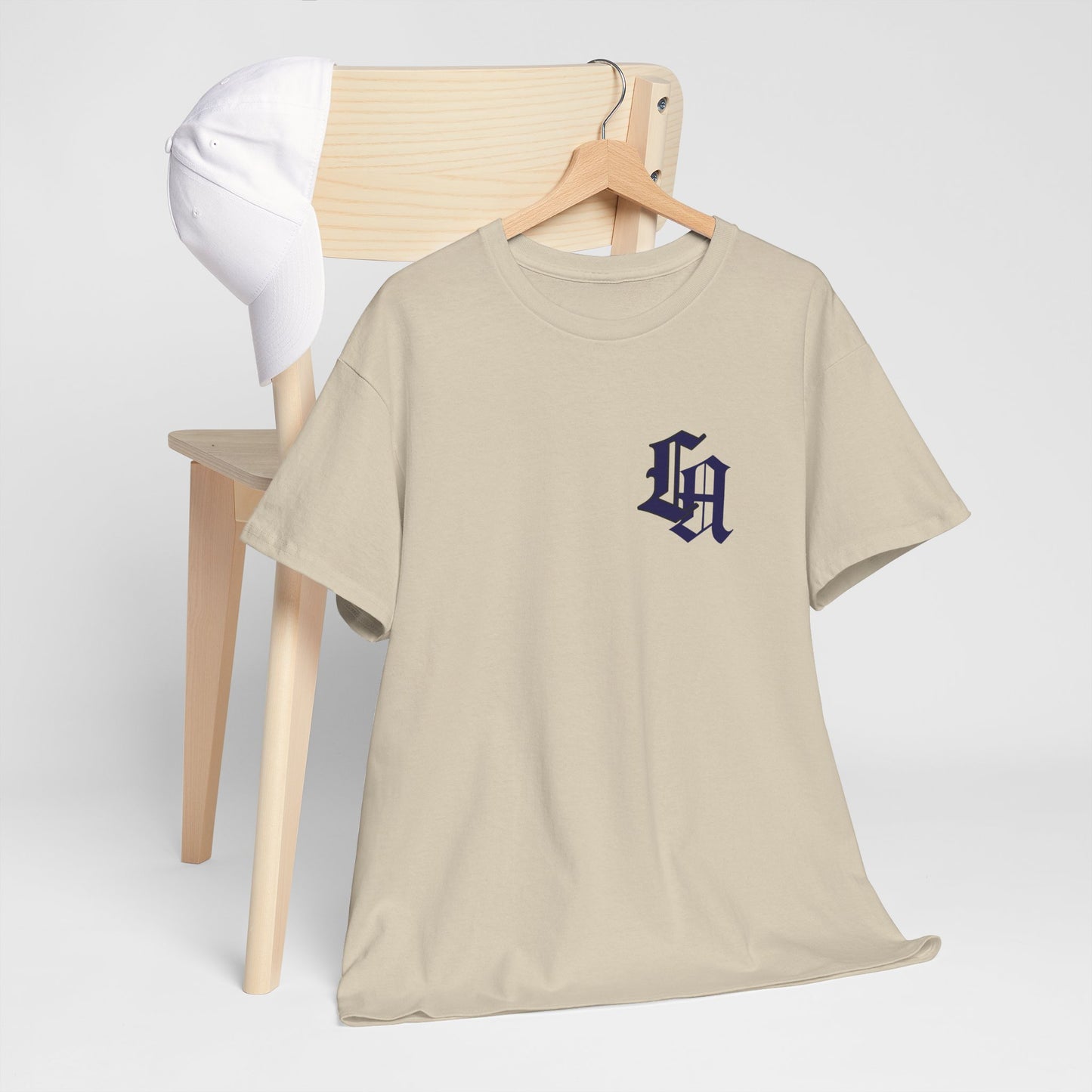 Gothic LA Minimalist Chest Tee: Premium Urban Streetwear
