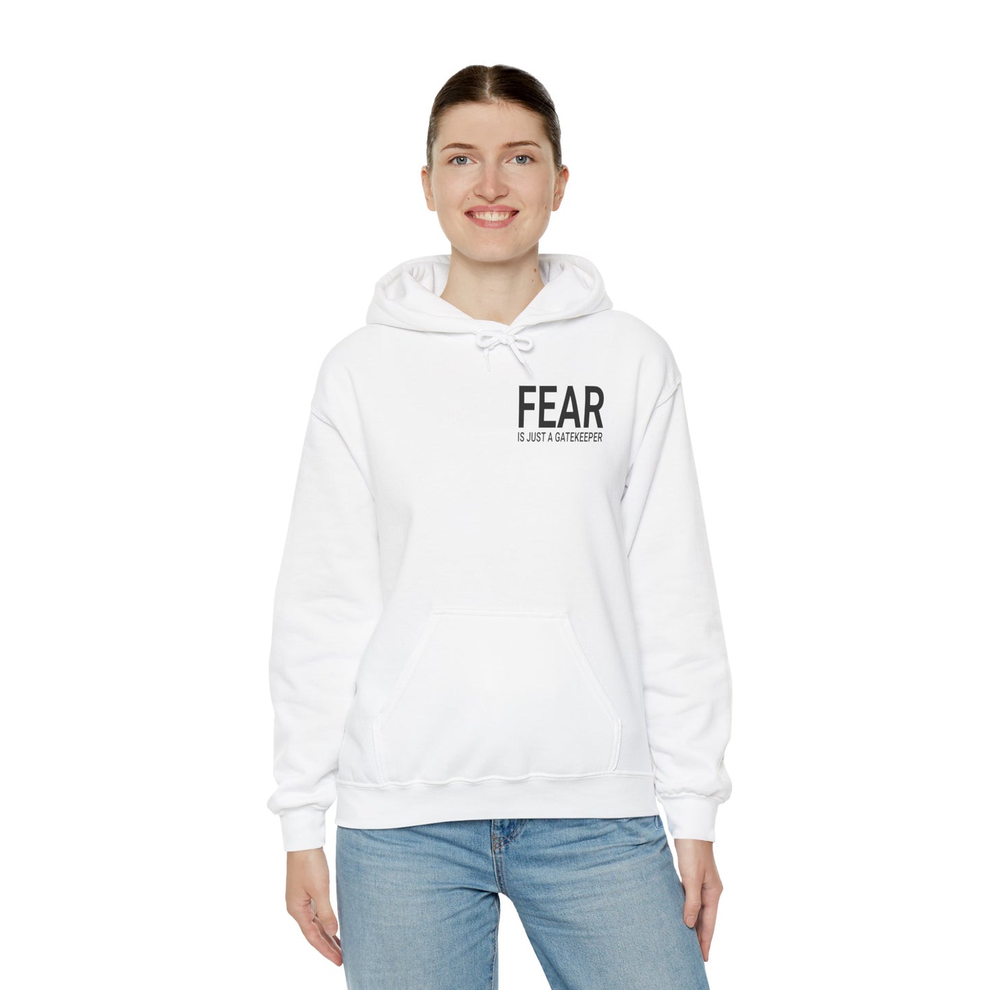 Fear Is Just a Gatekeeper Motivational Premium Hoodie