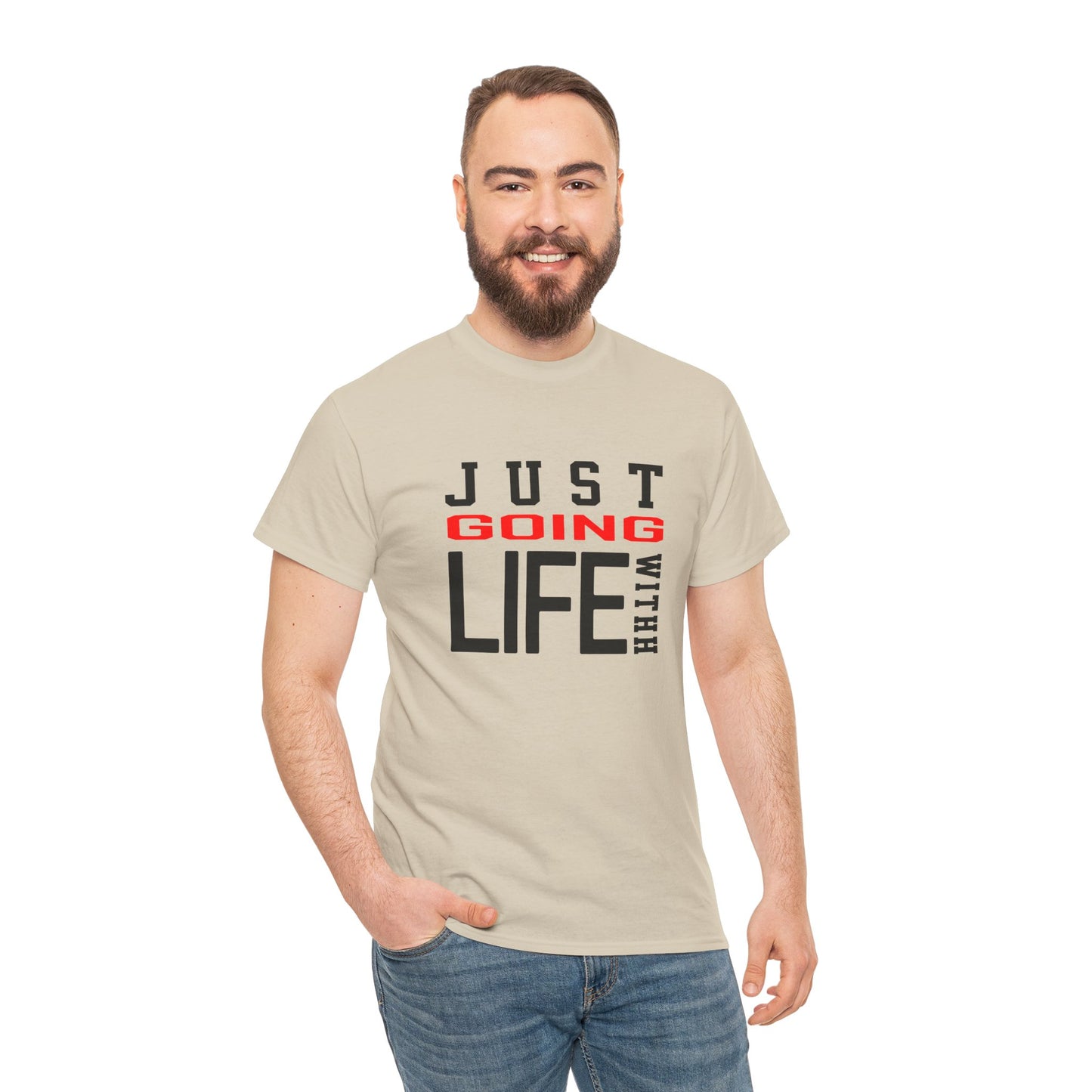 Just Going With Life Premium Aesthetic Minimalist Tee