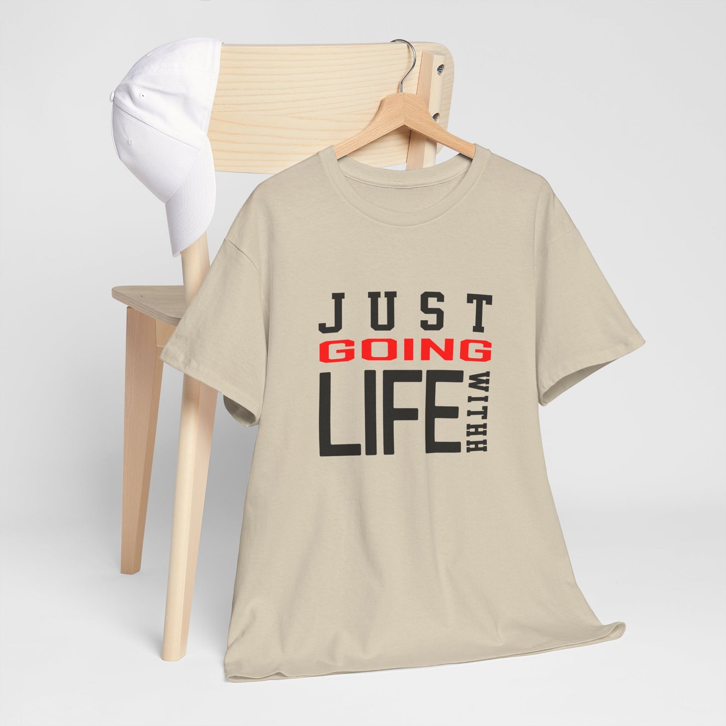 Just Going With Life Premium Aesthetic Minimalist Tee