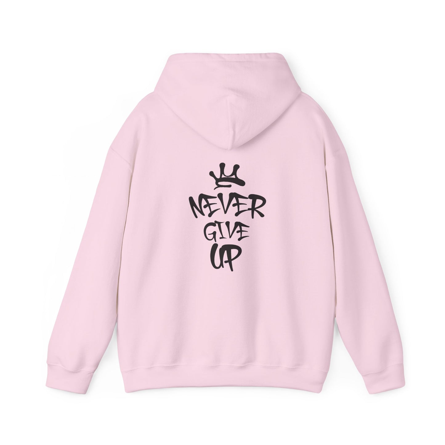 Never Give Up Motivational Hoodie
