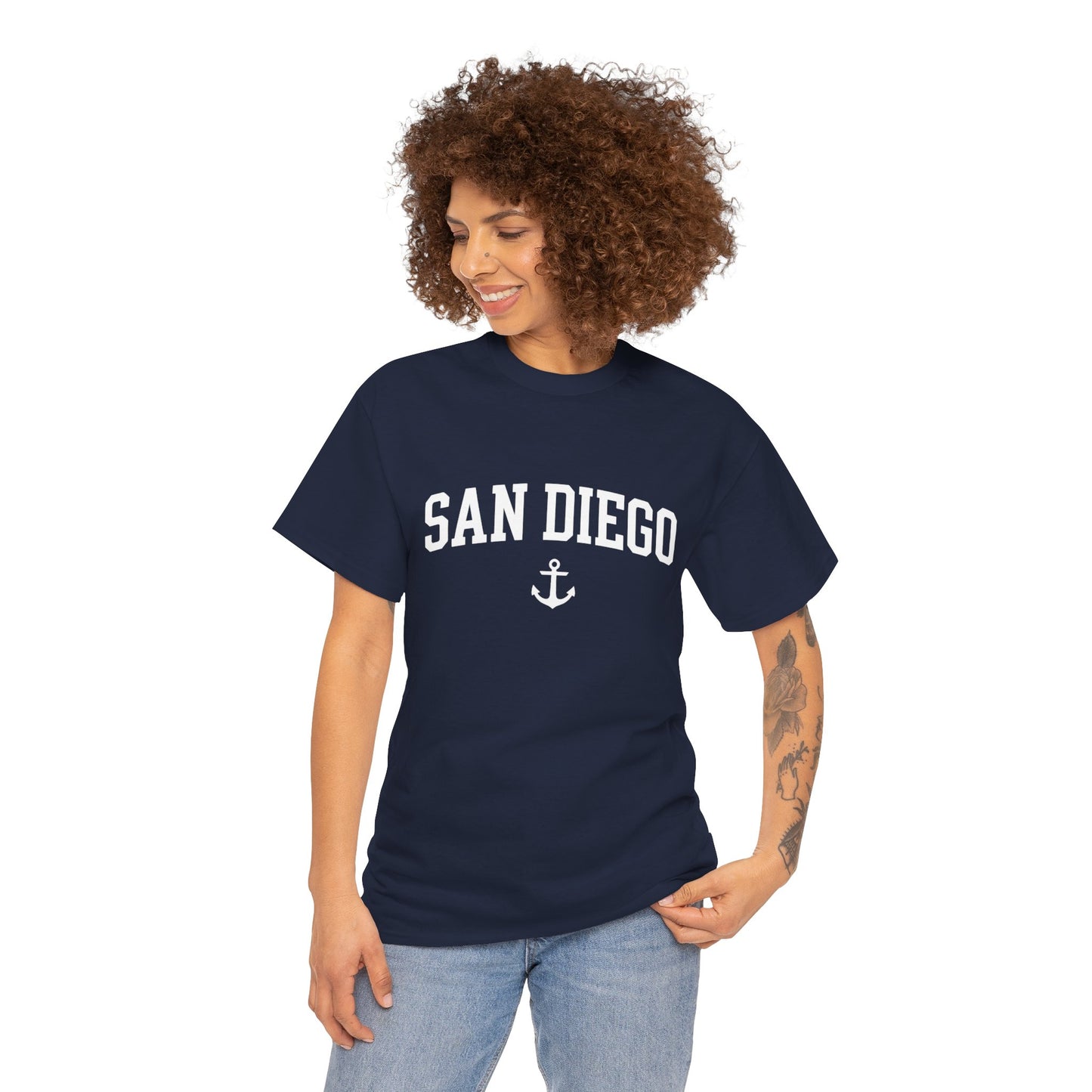 Maritime Heritage: San Diego Anchor Premium Boxy Tee