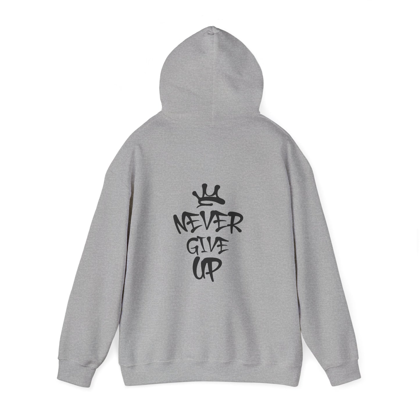 Never Give Up Motivational Hoodie