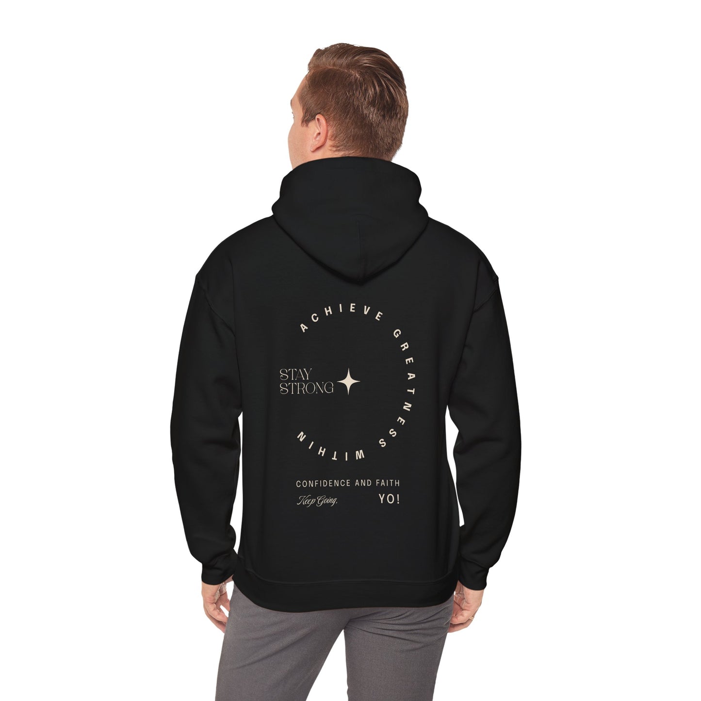 Achieve Greatness Within Heavy Blend™ Hooded Sweatshirt