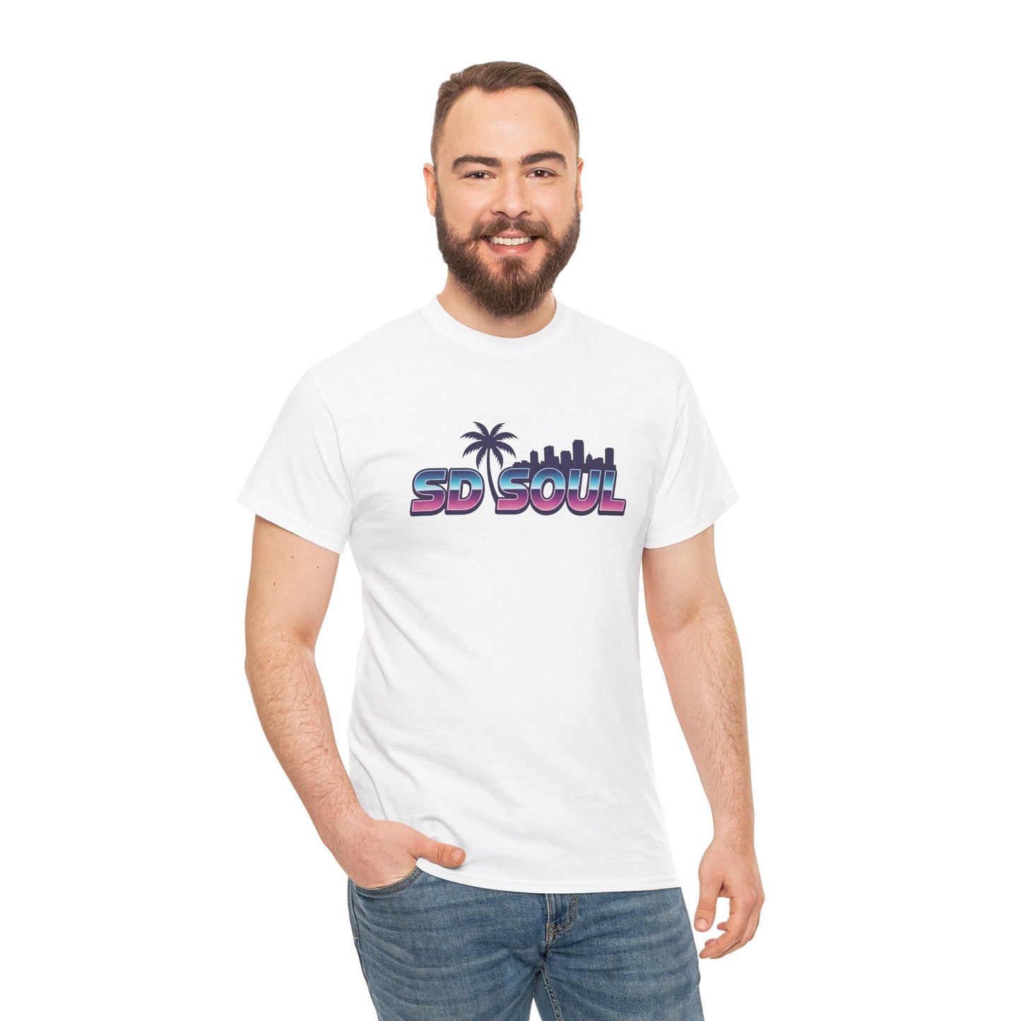 San Diego Soul: Retro Palm Premium Beach Vibe Tee