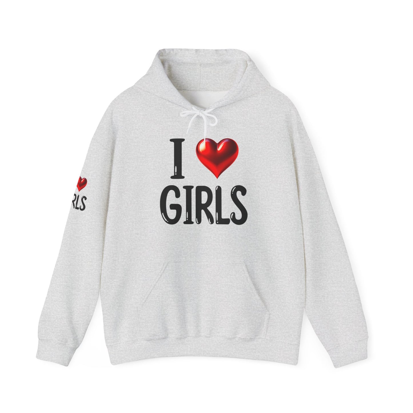 I love Girls Unisex Heavy Blend™ Hooded Sweatshirt