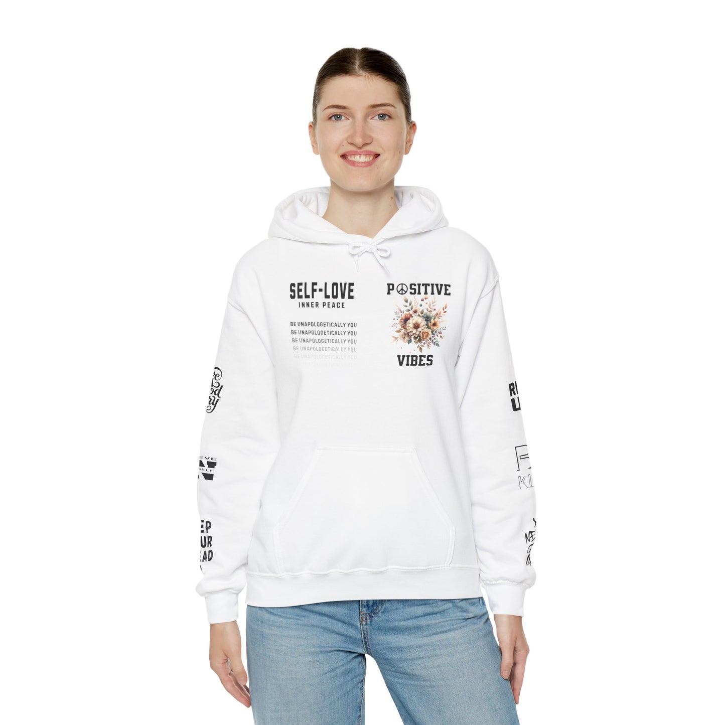 Positive Vibes Hoodie — Self‑Love