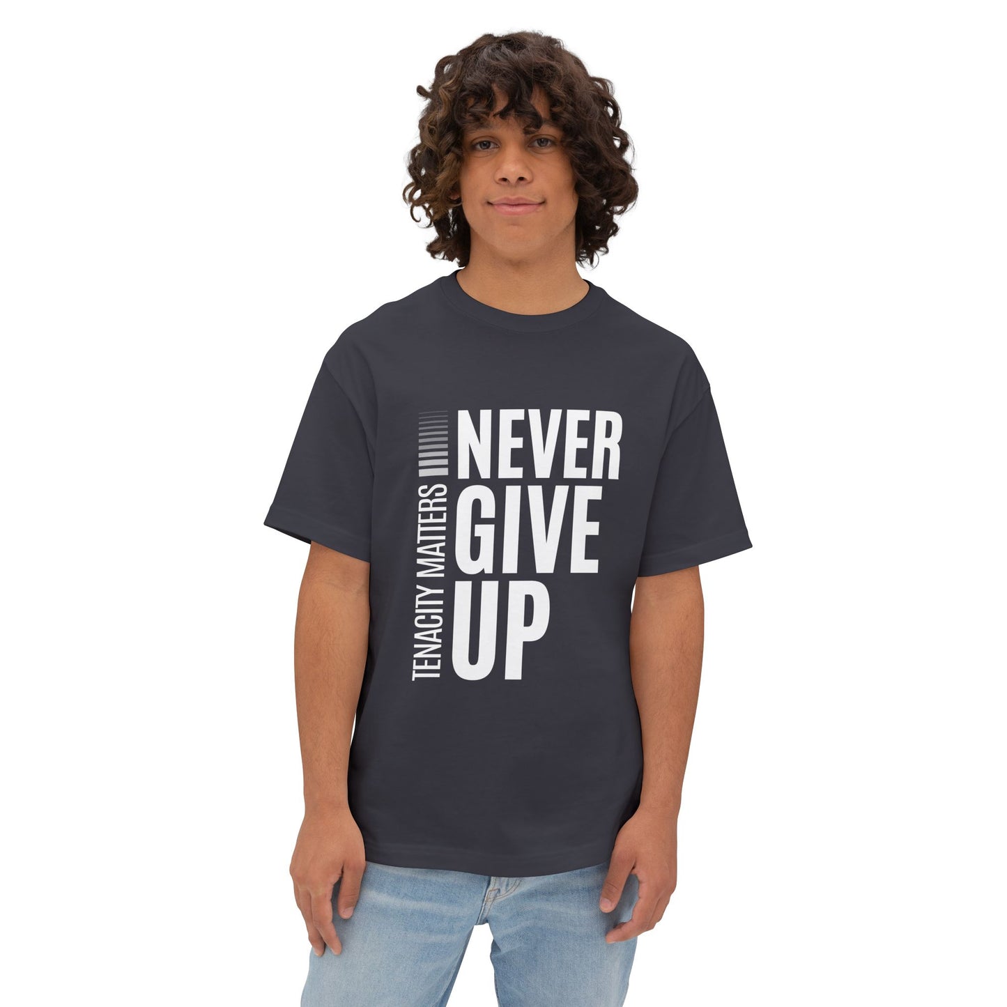 Relentless Spirit: Never Give Up (Tenacity Matters) Premium Boxy Tee