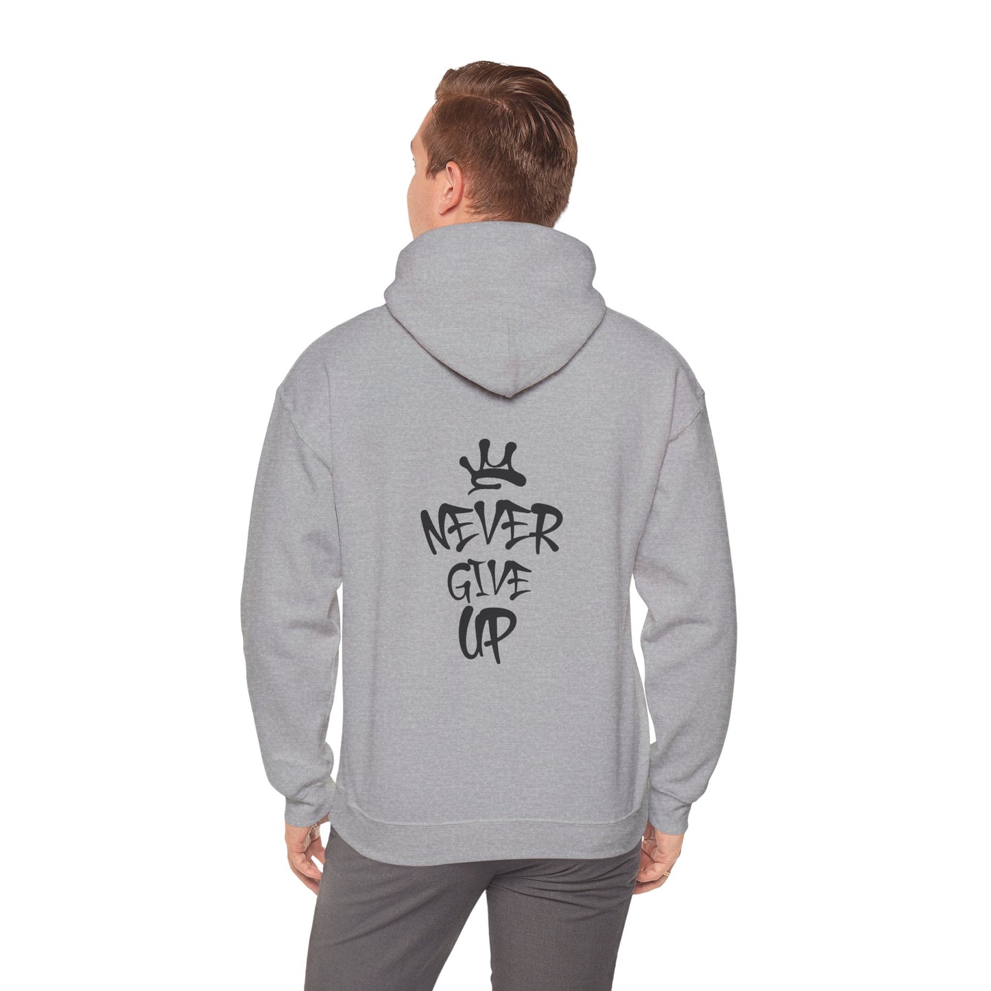 Never Give Up Motivational Hoodie