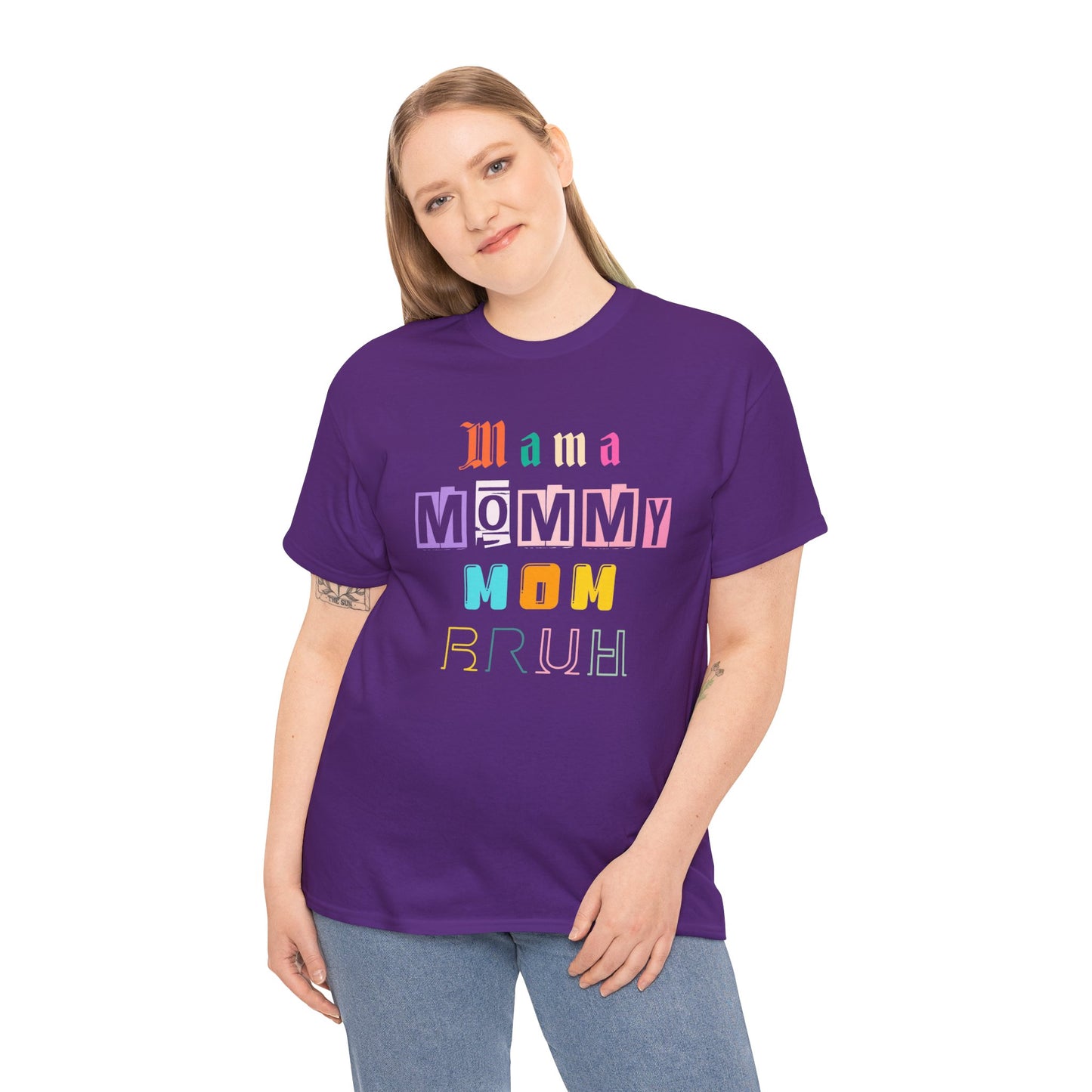 Mama Mommy Mom Bruh Unisex Heavy Cotton Tee