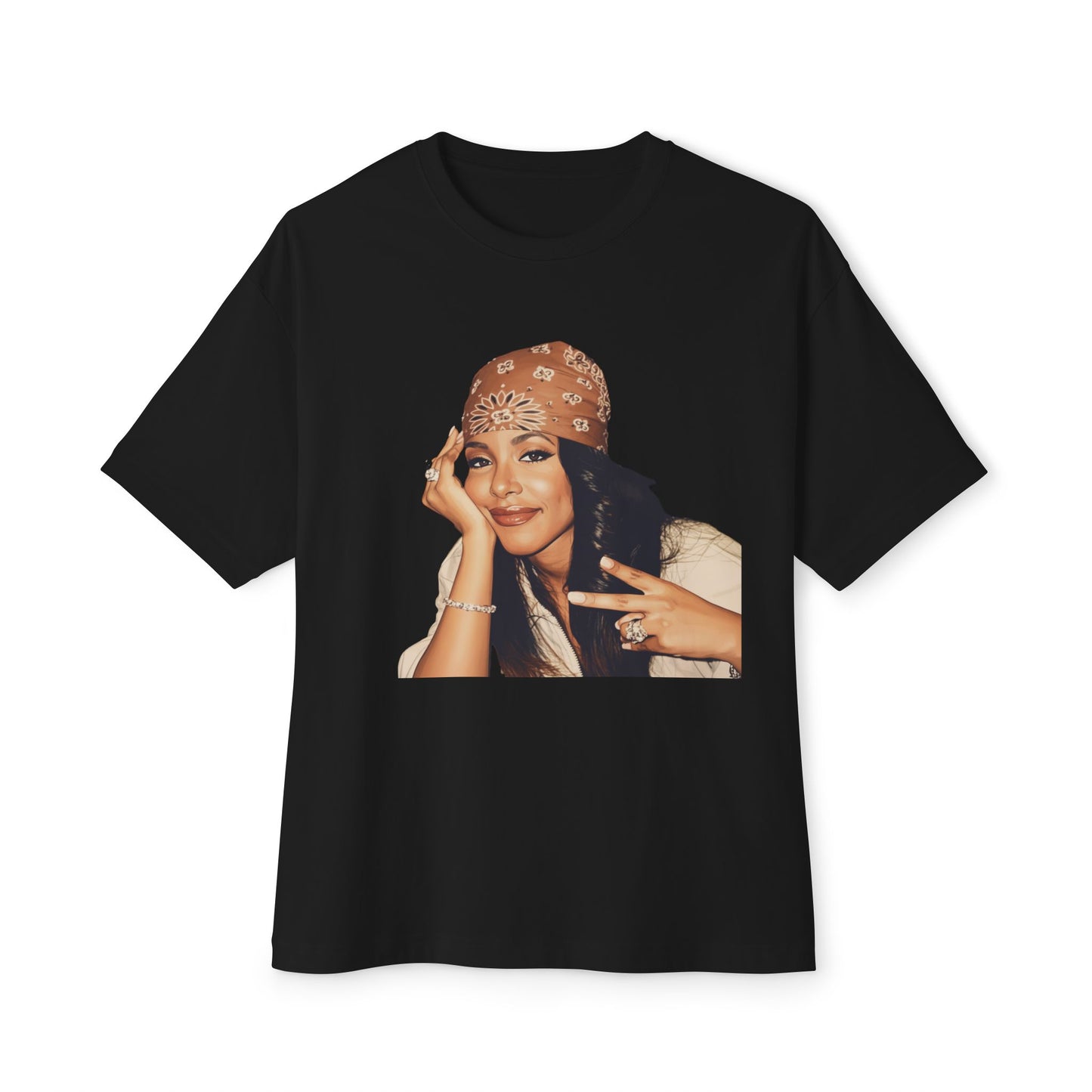 Aaliyah Vintage Bandana Boxy Tee