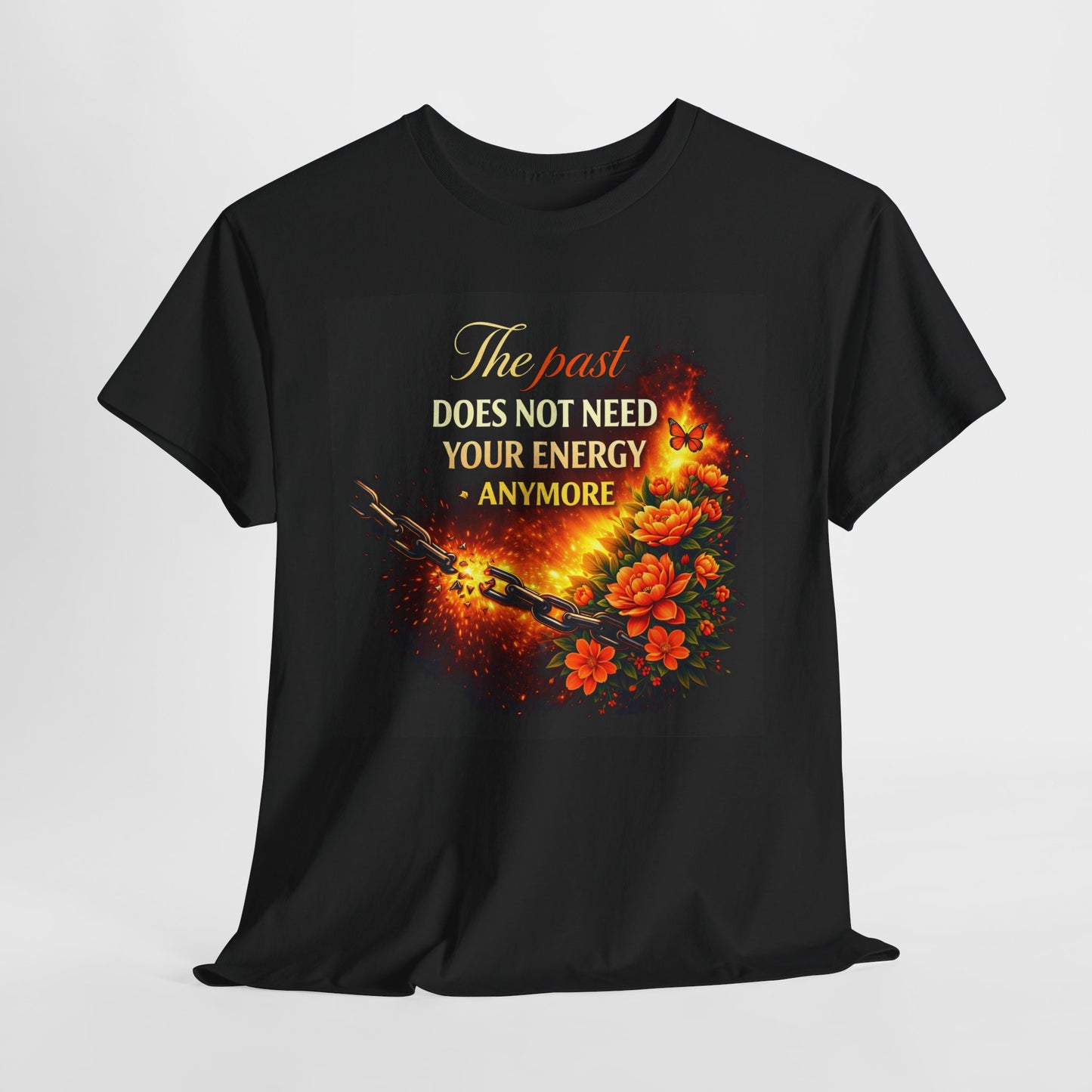 Burn Bright: Floral Fire Premium Motivational Tee